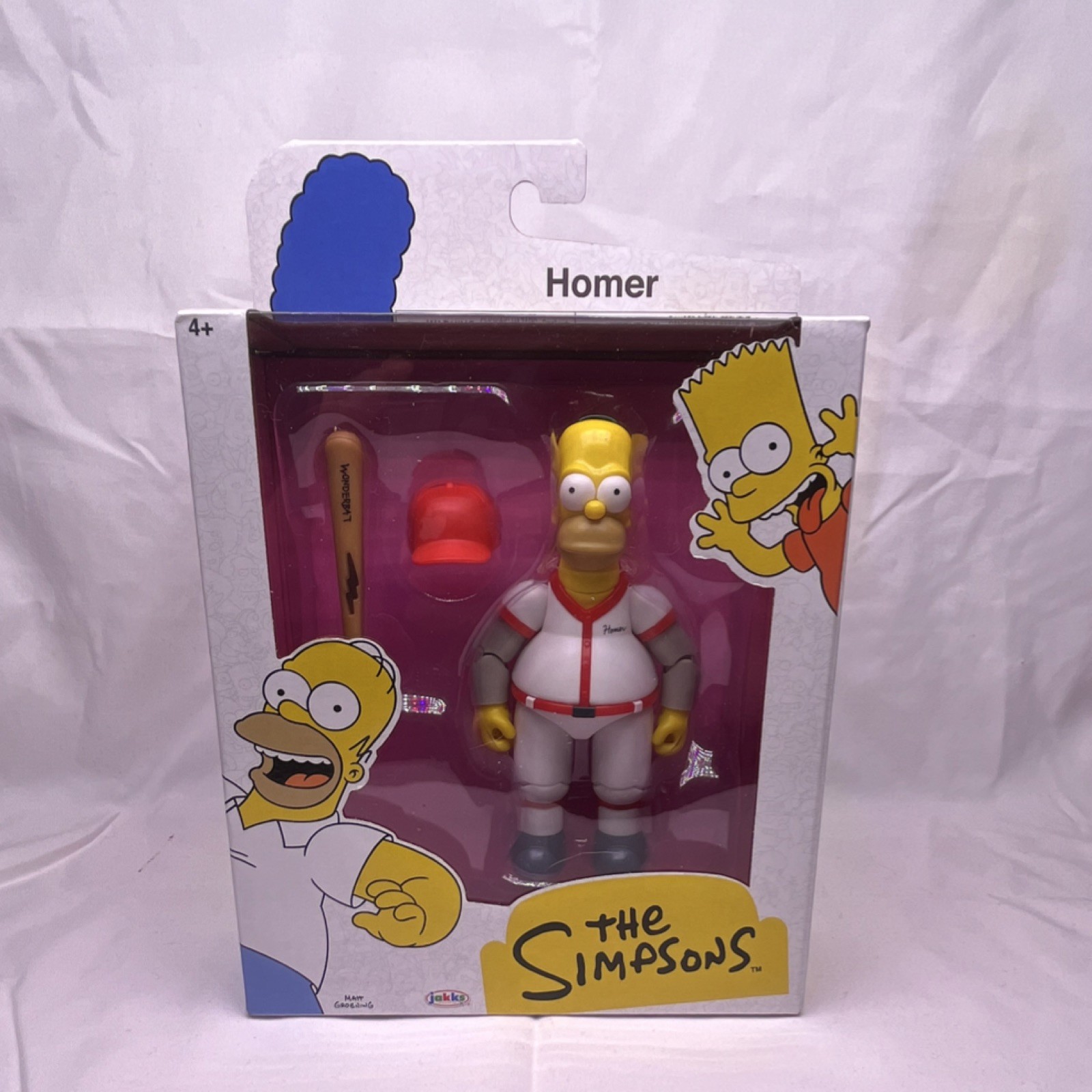Jakks Pacific The Simpsons Homer Simpson Baseball Figure Accessory Plastic 2023
