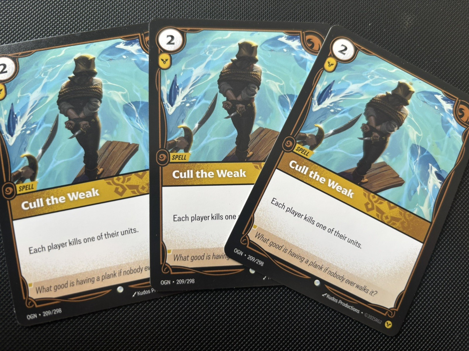 Cull the Weak 209/298 - Origins Normal NM - Riftbound x3