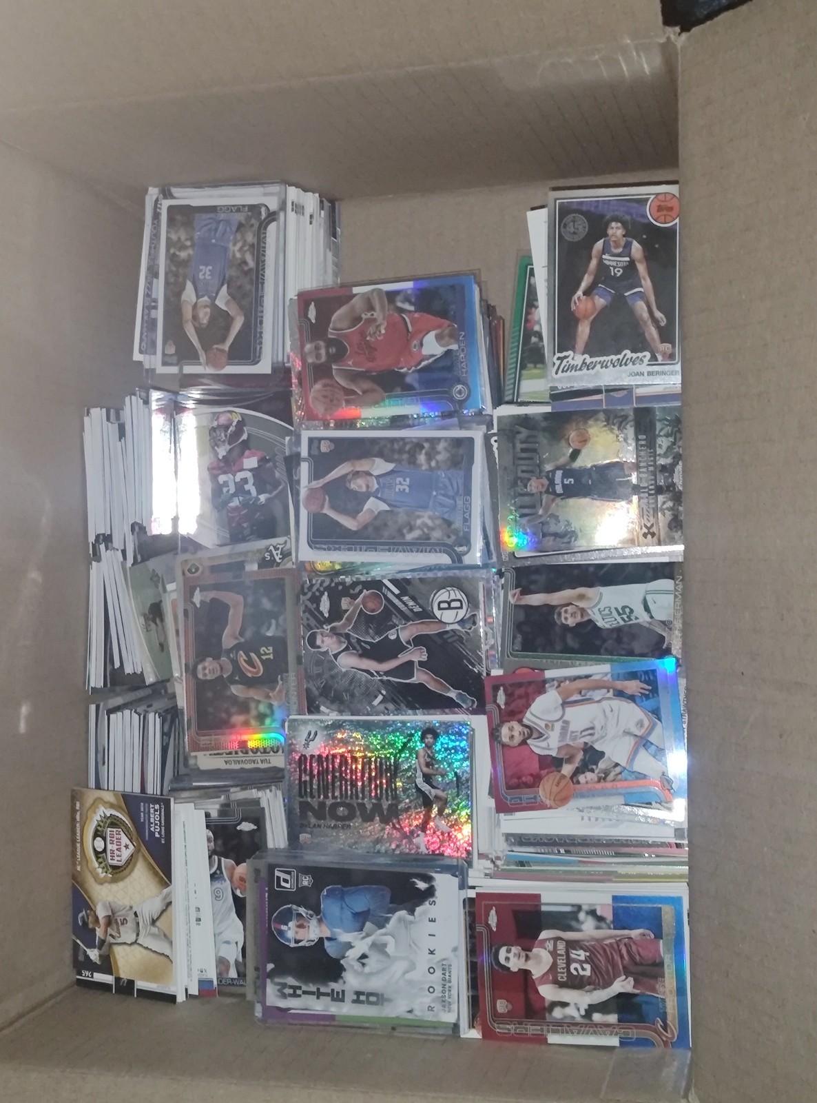 25 card lot Mixed Baseball BasketBall HOCKEY Football Lot Cards