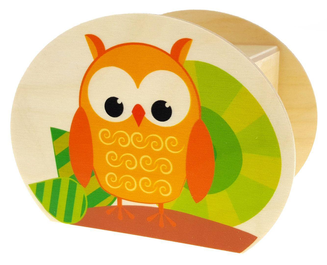 Wooden Decoration Owl Money Box 65x115x85mm New Savings Box Save Money
