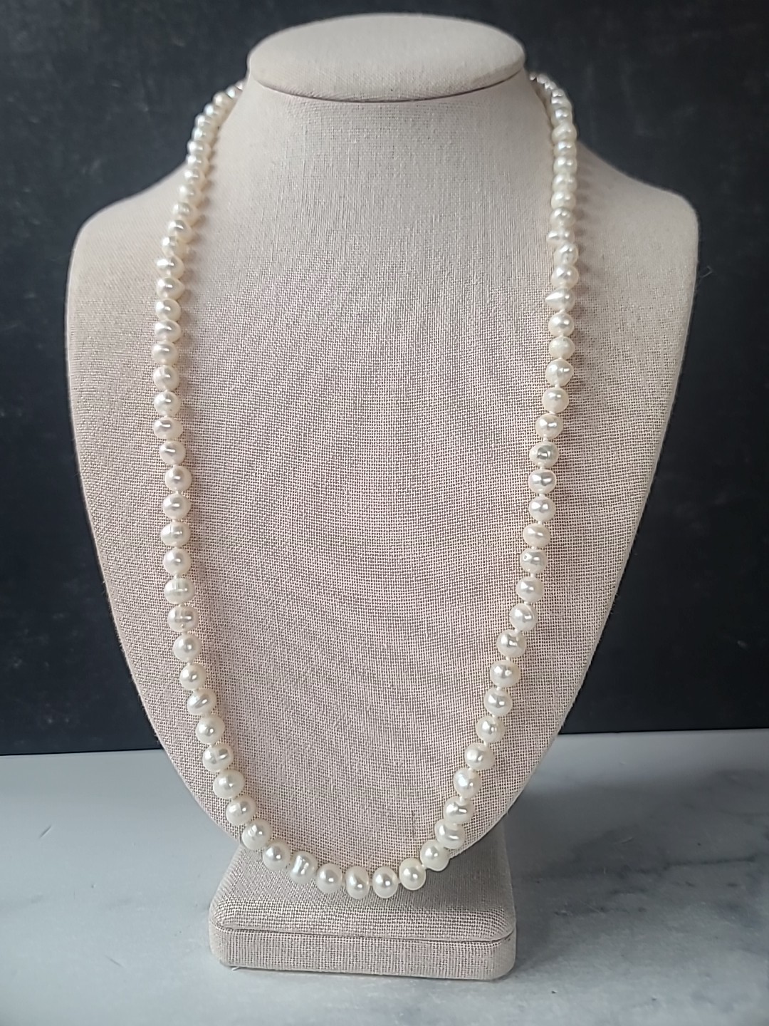 Real Pearl Beaded Necklace Vintage 