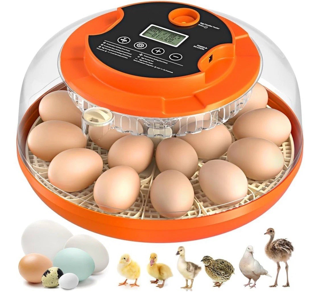 18 Egg Incubator with Automatic Egg Turning and Humidity Control AS IS FOR PARTS