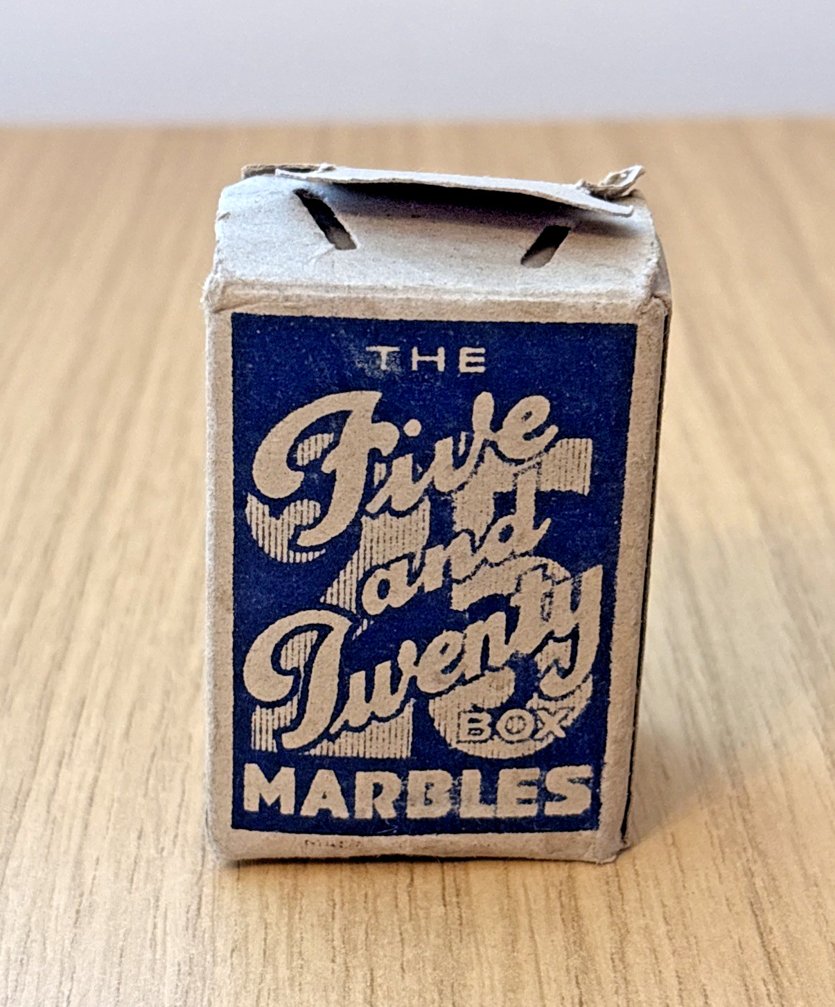 ZH33:  Vintage " The Five and Twenty " Marbles by Elgee, Germany -Boxed