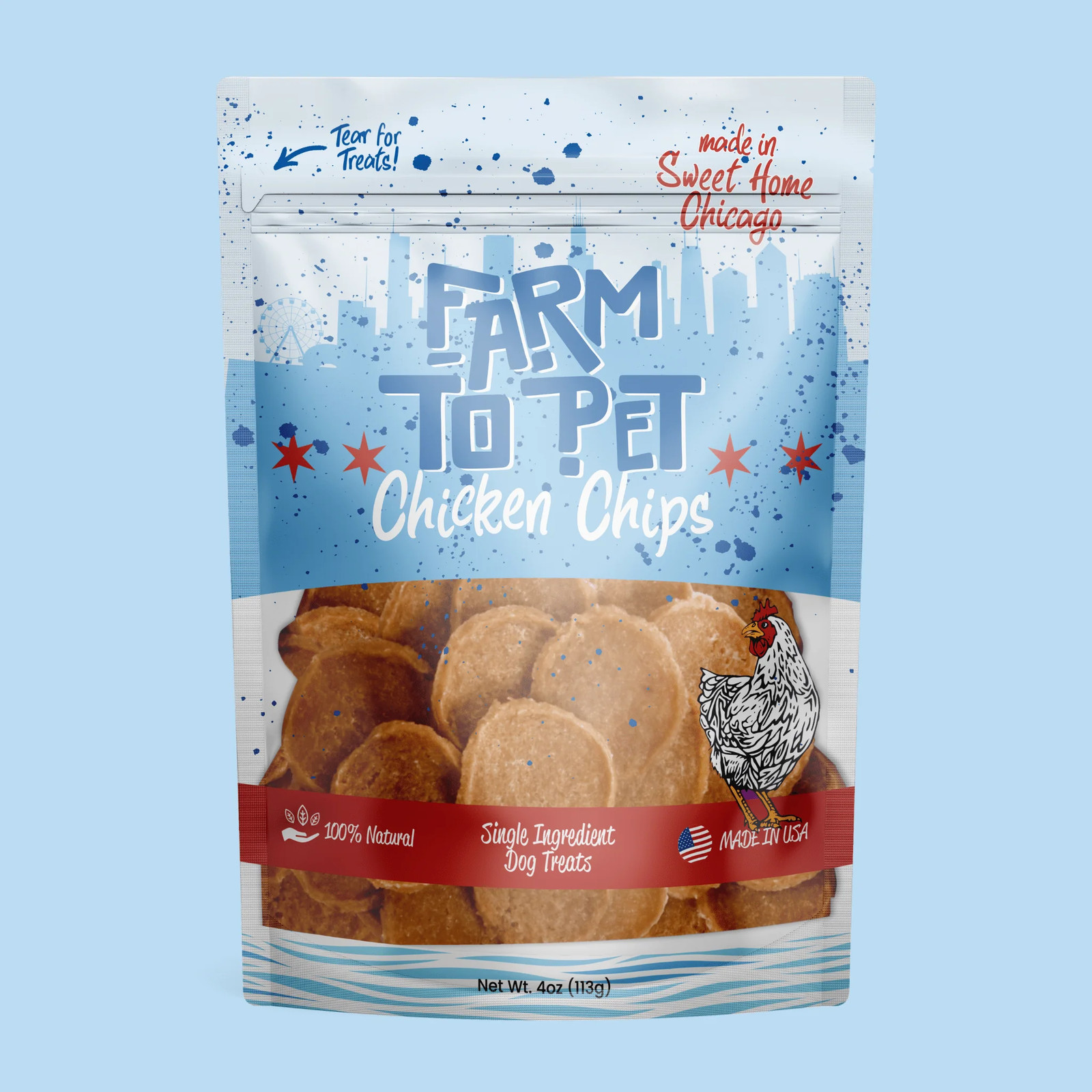 Chicago Chicken Chips for Dogs | Dog Treats To Celebrate Our Hometown