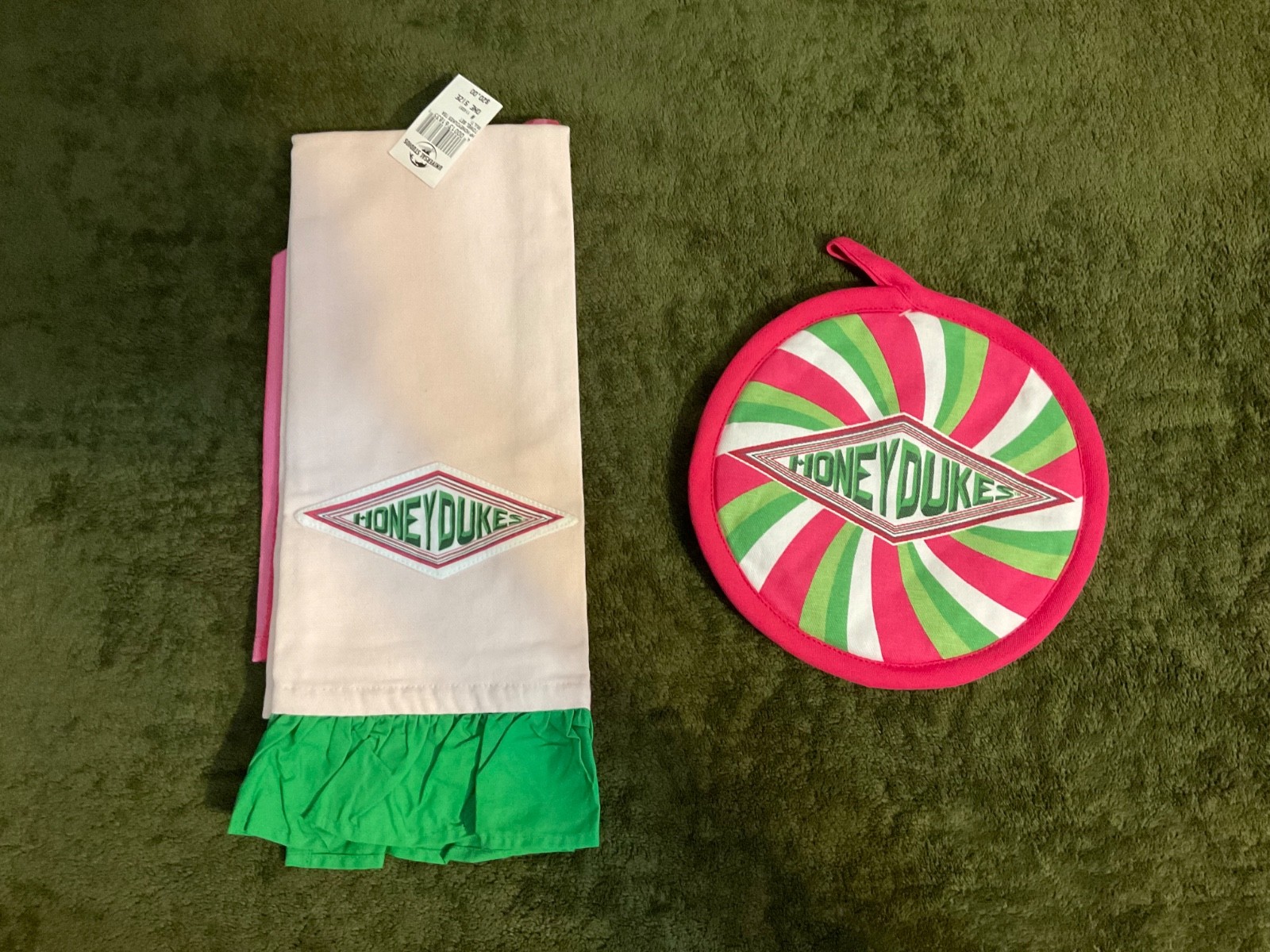 Harry Potter Towel & Pot Holder 2 Pc Kitchen Set Honeydukes Sweet Treats