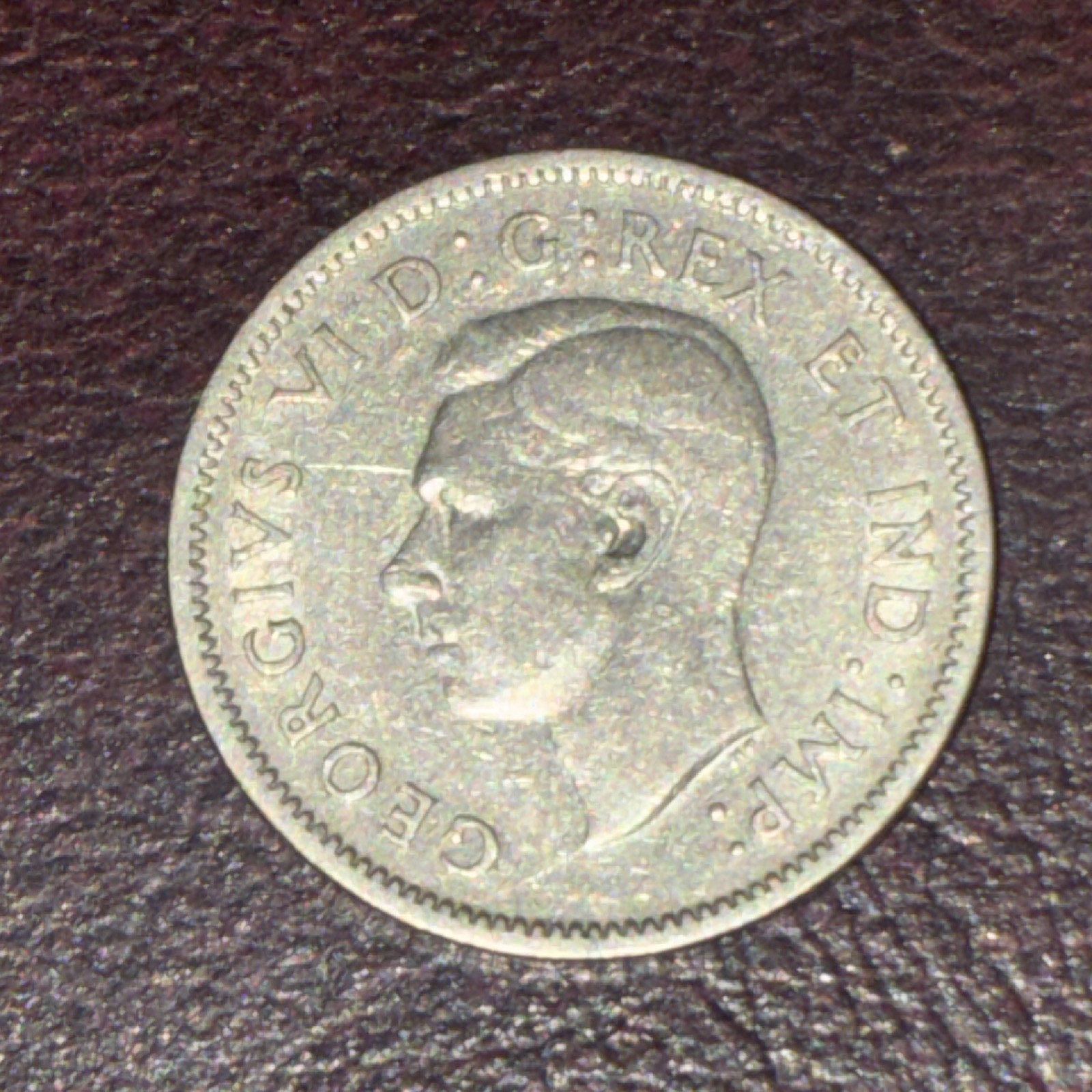 Canada 5 Cents 1942 Nickel King George VI Coin KM#40 Silver