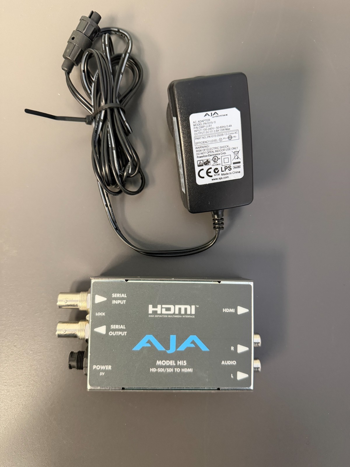 AJA HI5 HD-SDI/SDI to HDMI Converter W OEM Power Supply