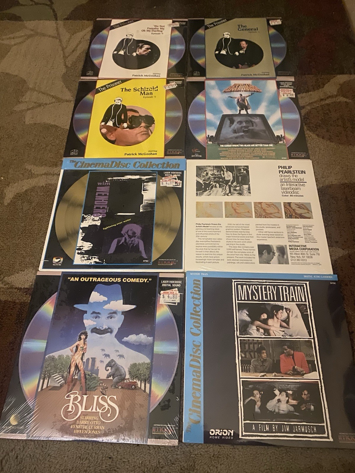 Laserdisc Lot Of 8 Sealed New Movies 