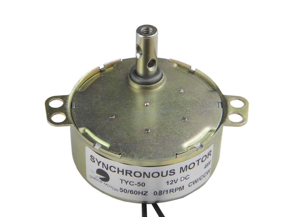 CHANCS TYC-50 Synchronous Motor DC Geared 12V 0.8/1RPM CW/CCW High... 