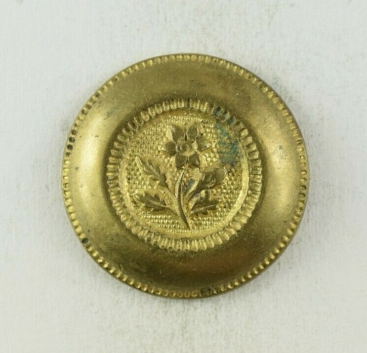 1820s-30s Golden Age Flower at Center Design Button E3CT