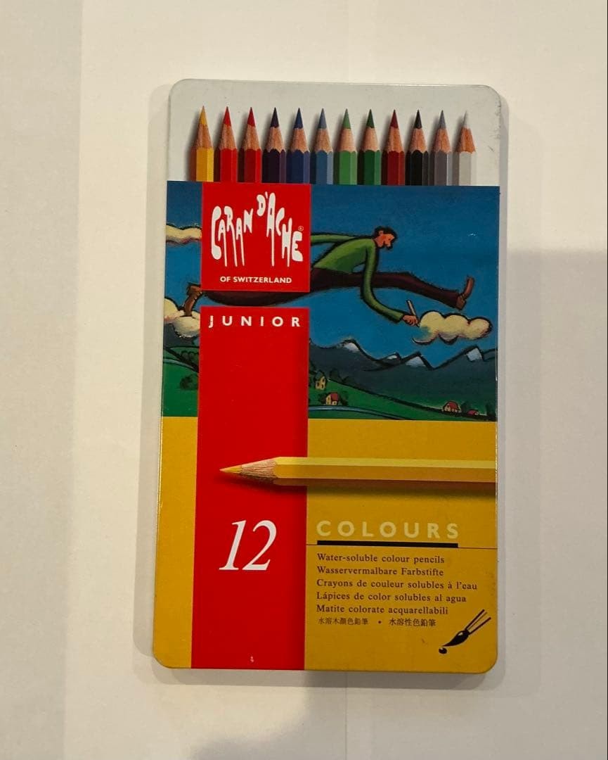 Caran D'Ache Water Soluble Colored Pencil Watercolor Junior