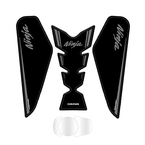  Compatible 400 Tank Pad,Motorcycle Tank Protector,Non-slip Fuel Tank Black