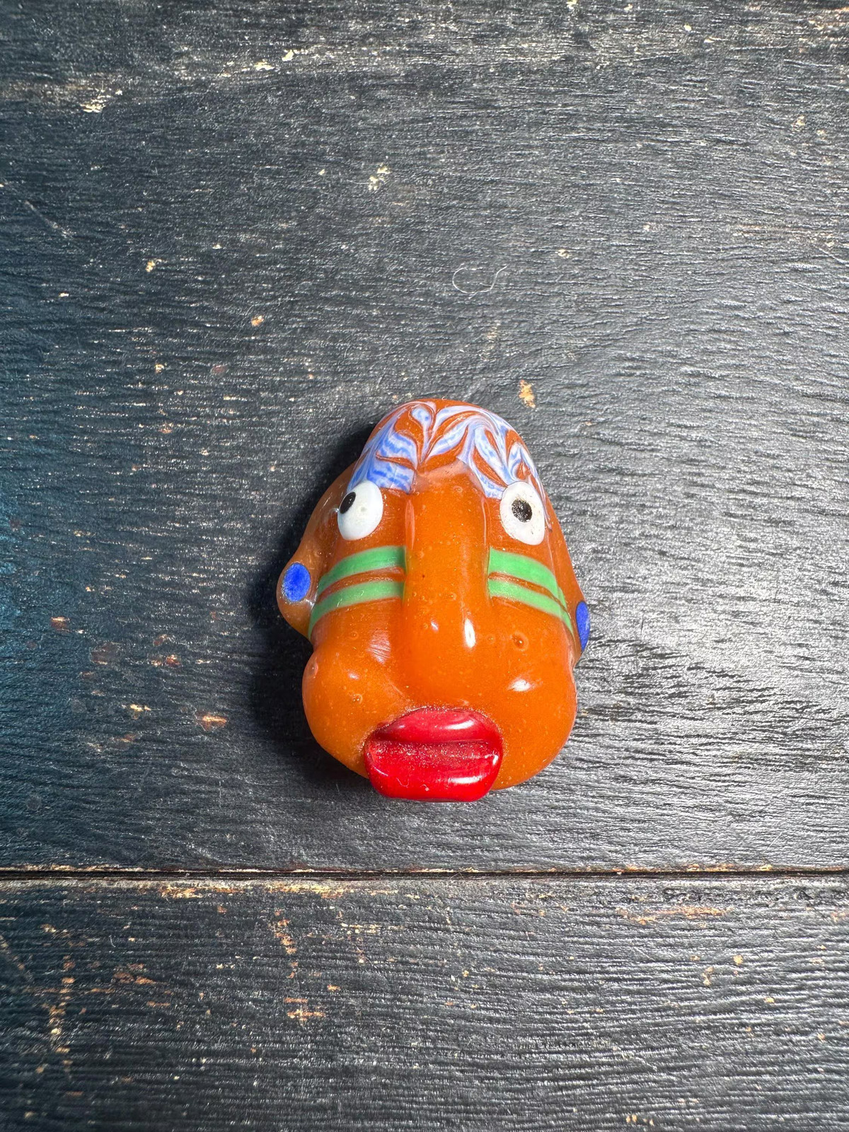 Folk Style Chinese Face Pendant Art Jewelry Component