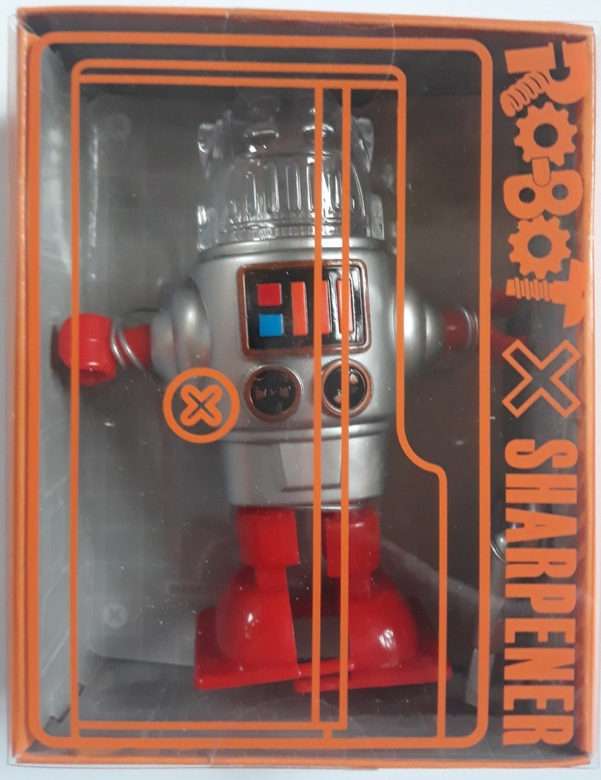 New Robot Sharpener Wind up Walking Retro Pencil Sharpener 4 Different Colors