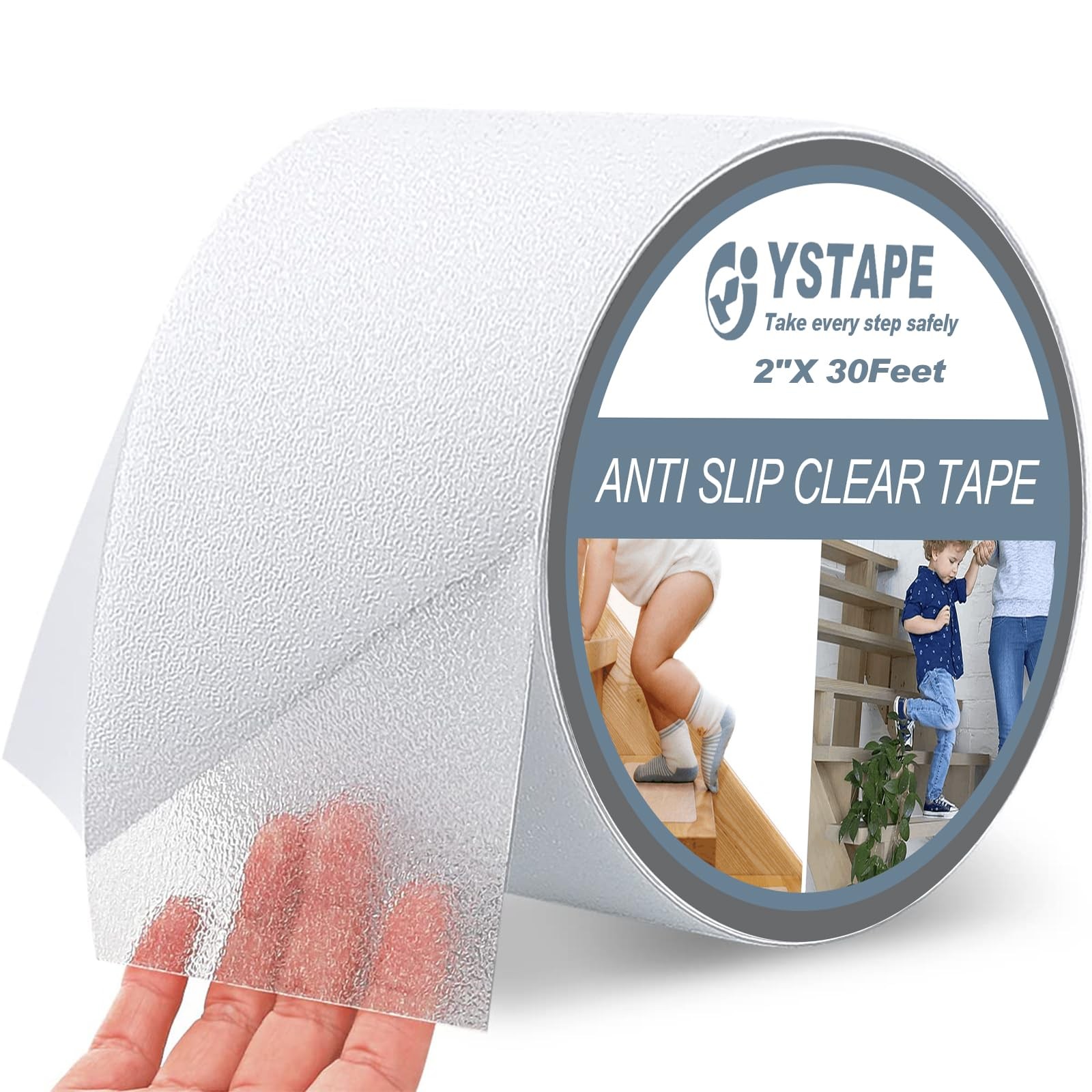 Anti-Slip Transparent Tape Anti Slip Stair Strips Waterproof Grip Tape for St...