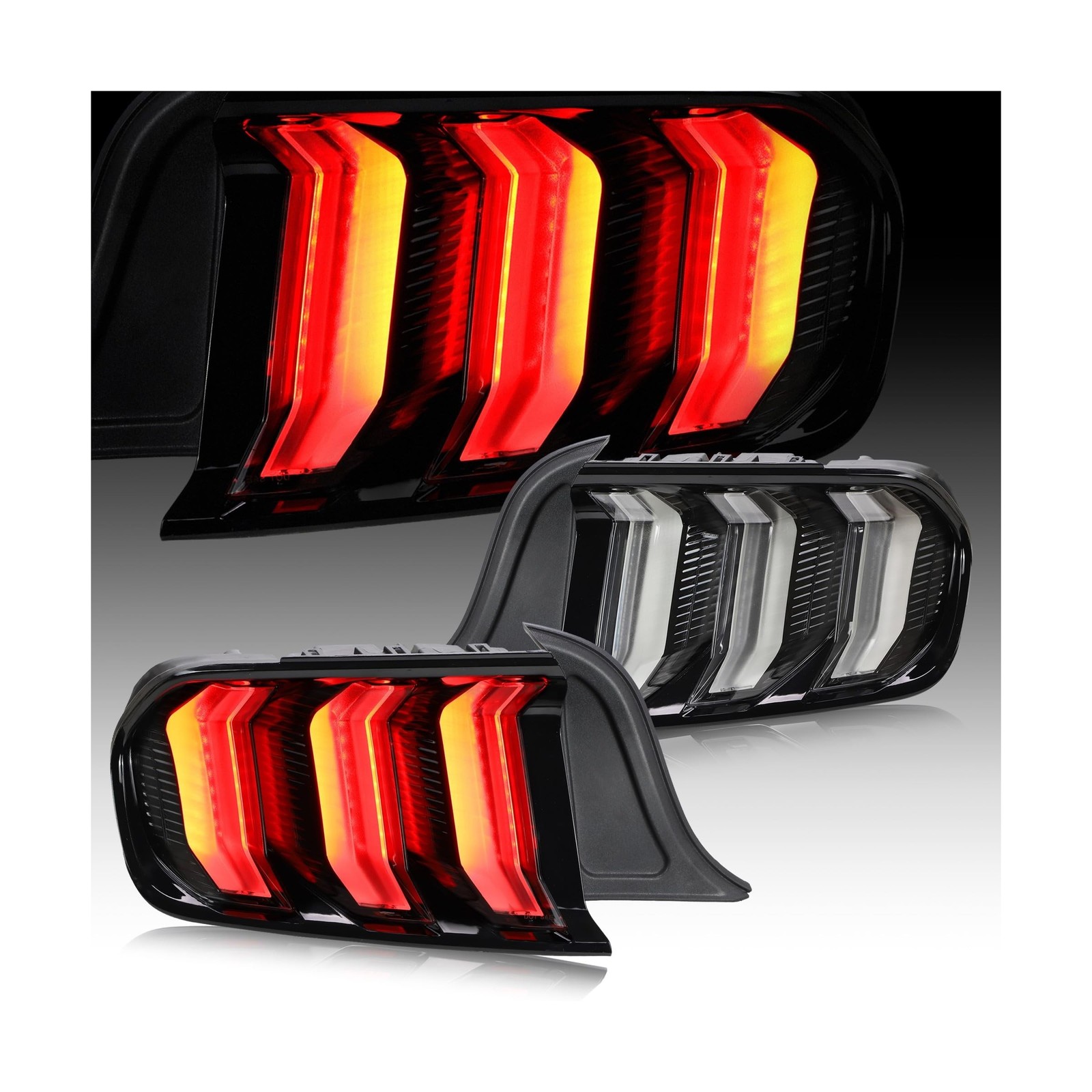 VLAND LED Tail Lights Compatible For Ford Mustang 2015-2023 6th Gen (Sixth ge...