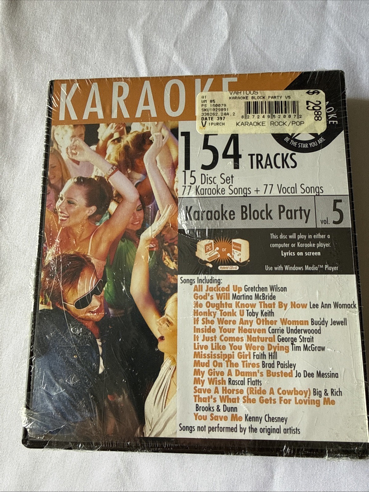 All Star Karaoke Block Party Vol 5 15 Disc Set 154 Tracks Country PC Windows