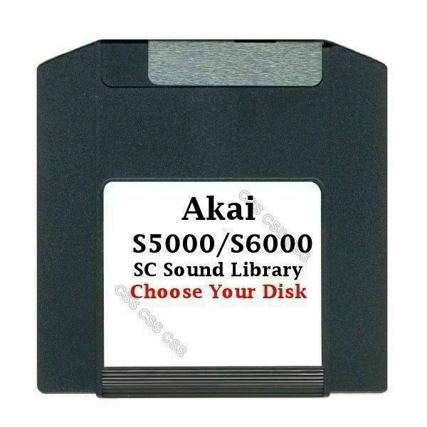 Akai S5000 / S6000 100MB ZIP Disk SC Sound Library Choose Your Disk