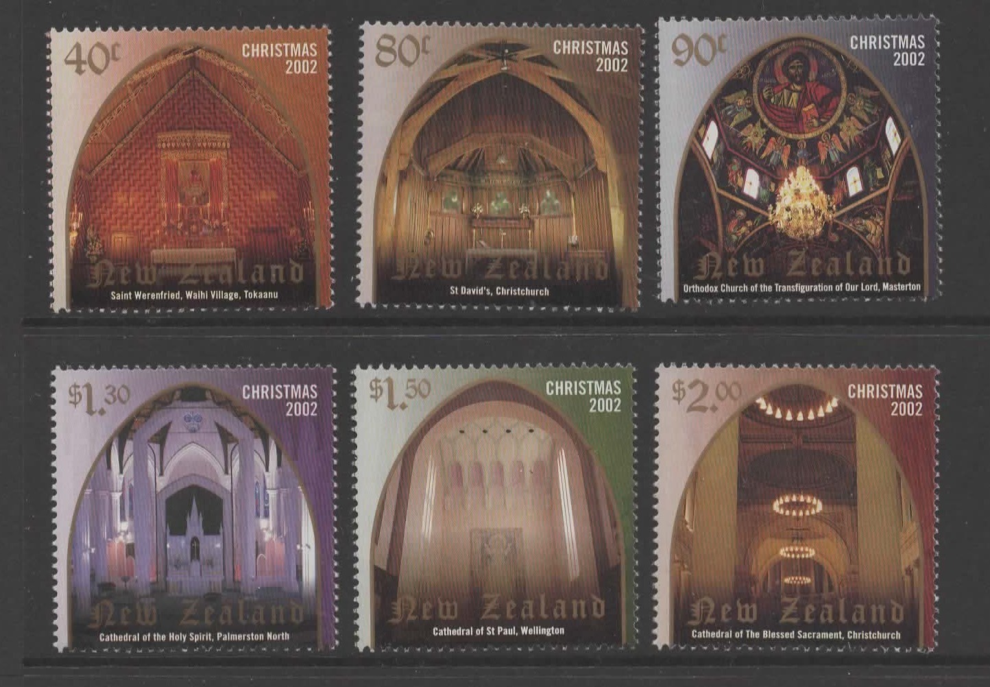 NEW ZEALAND SG2524/9 2002 CHRISTMASMNH