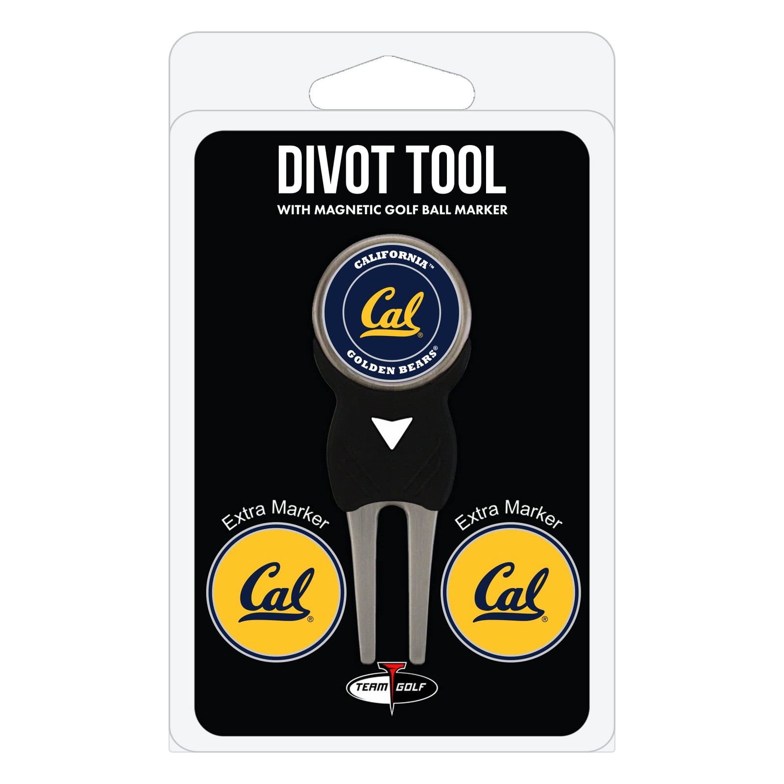 Team Golf NCAA California Golden Bears Divot Tool & 3 Golf Ball Markers Pack