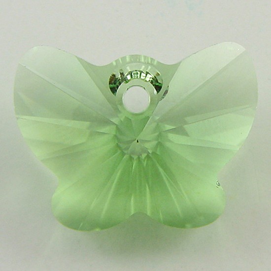 18mm Swarovski crystal butterfly pendant 6754 peridot