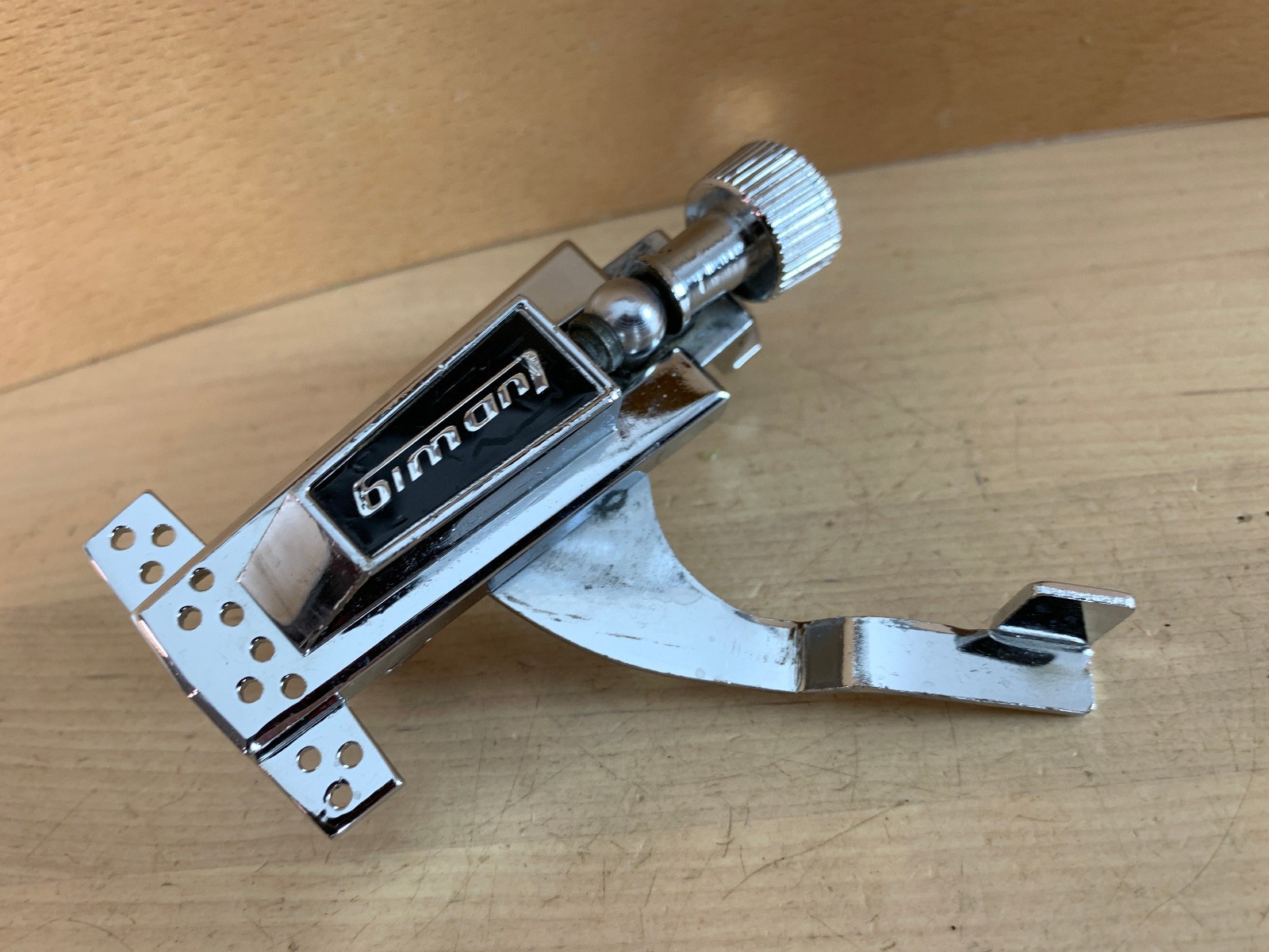 LUDWIG P85 P-85 Snare Drum STRAINER Black Faced 70s Vtg 12-Hole Slide Supra Acro