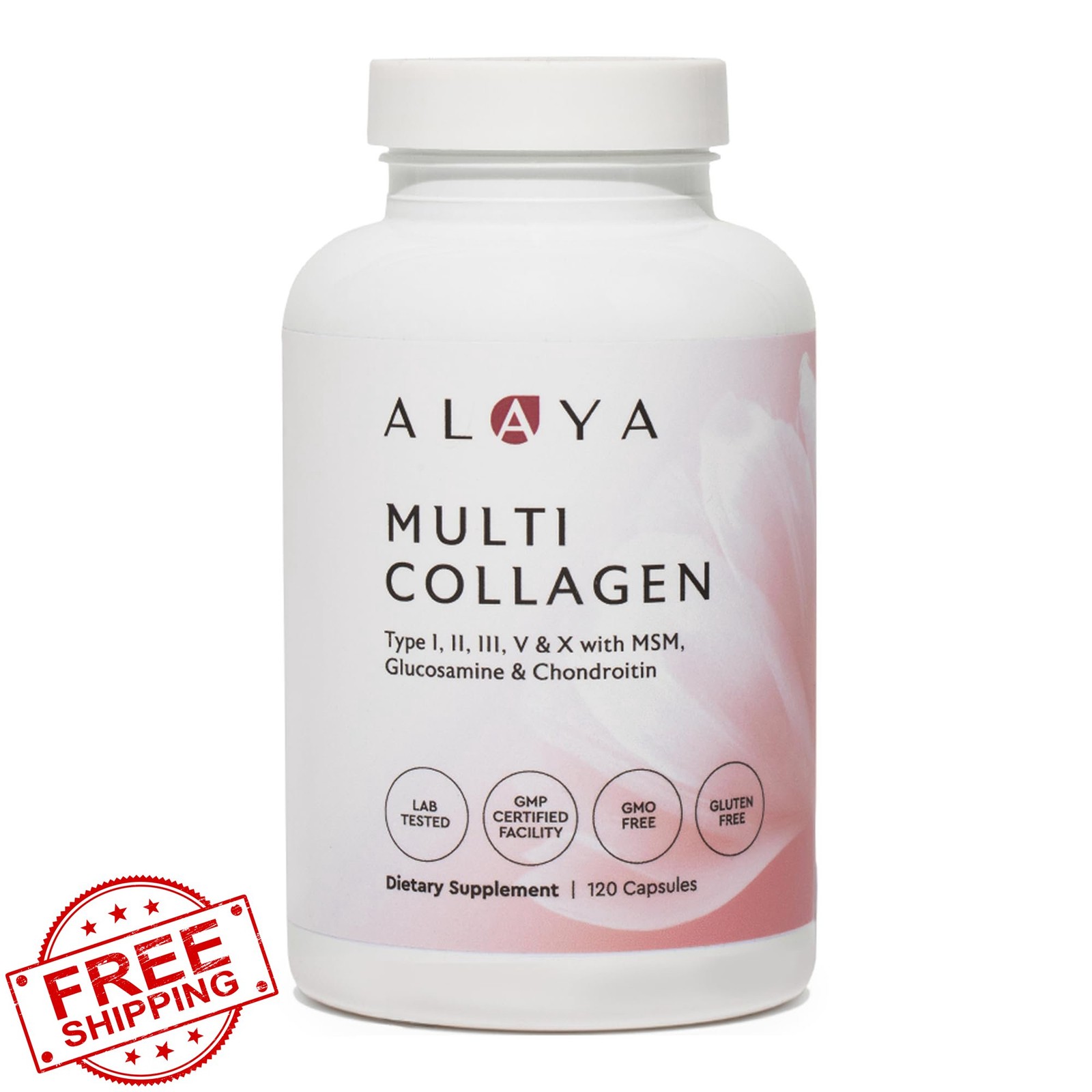 Alaya Naturals Multi Collagen Peptides Capsules 120 Count