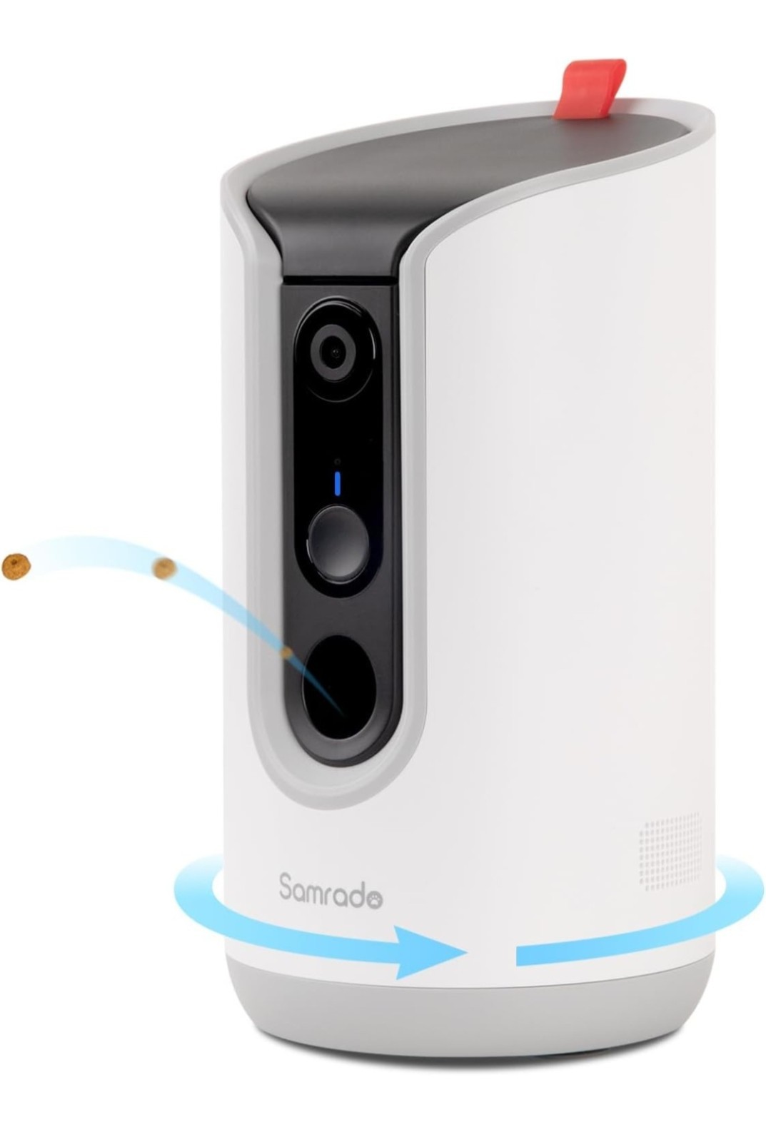 Samrado Pet Camera W/Treat Tossing 360° View 5G Wifi Night Vision 2 way Audio Ap