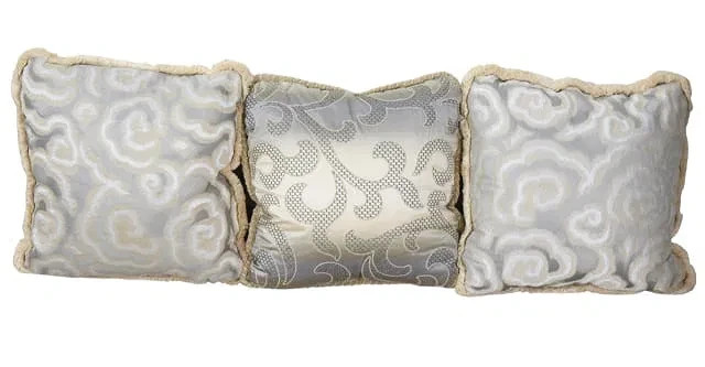 3 Custom Made Italian Down Filled Throw Pillows