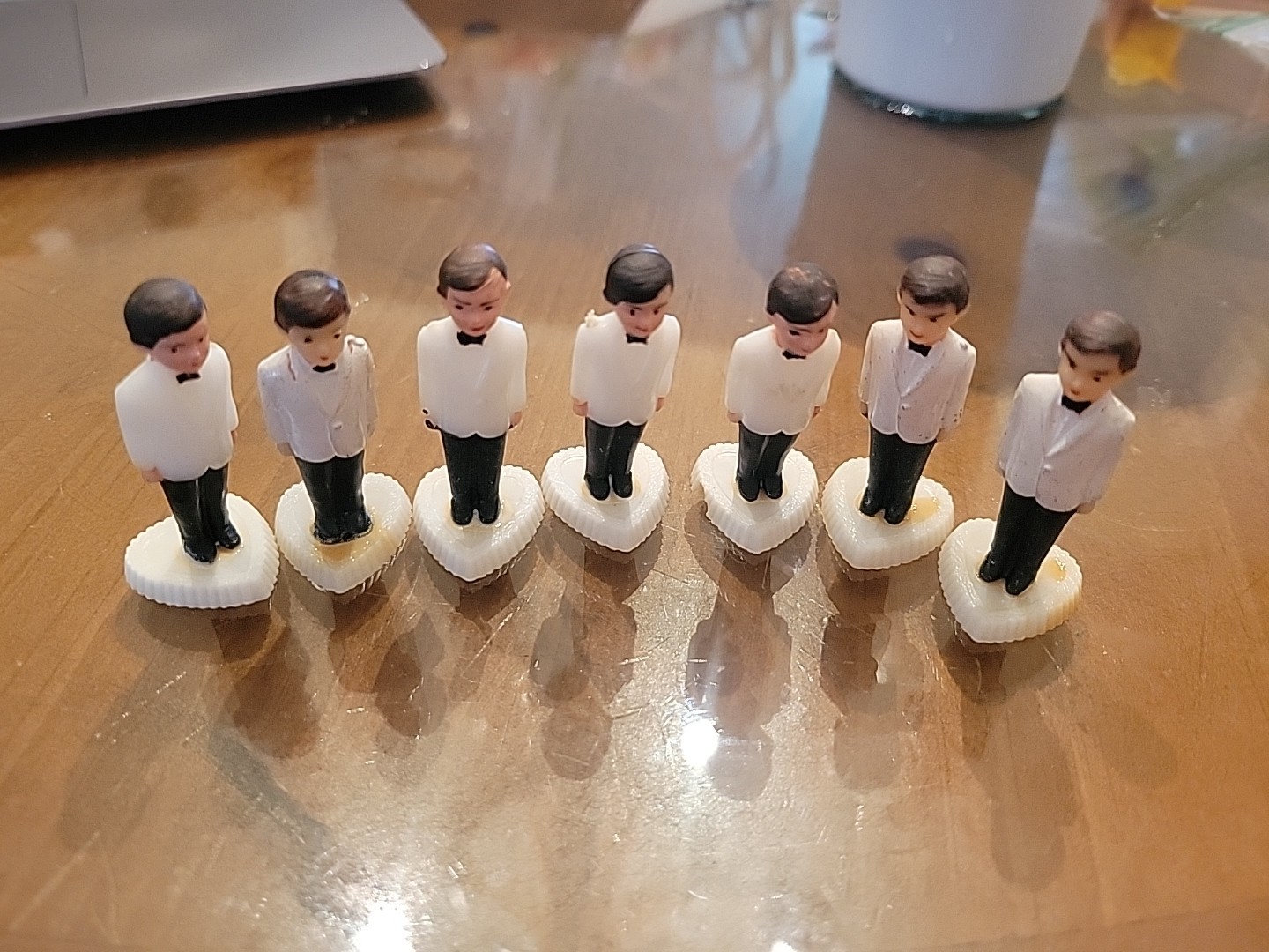 Vintage First Communion Boy , Groom Cake Topper Lot Of 8