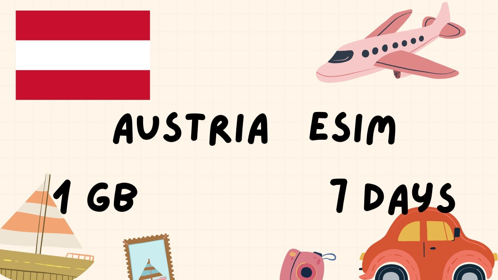 Austria – 1GB Data | 7 Days | Best Value for Travelers | Openmobile