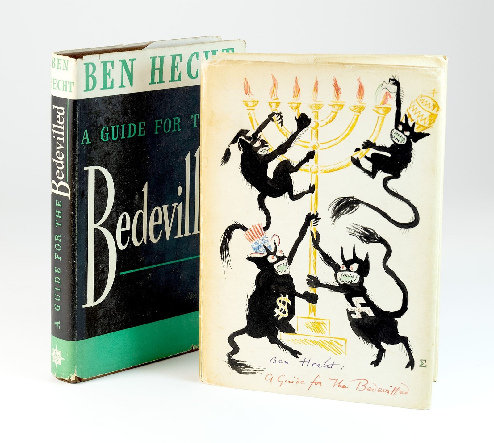 Benh Hecht ; Imre Szigeti – Original Hand-Painted Anti-Fascist Dust Jacket…