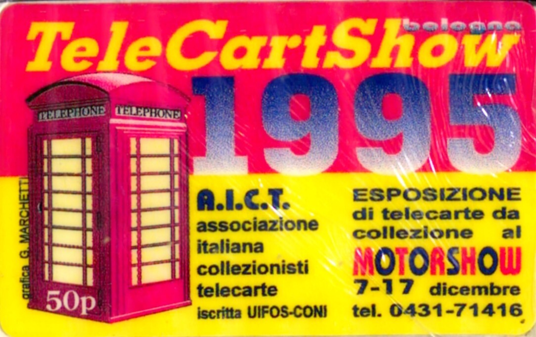 New Phone Card In Blister Telecartshow Bologna Motorshow 1995