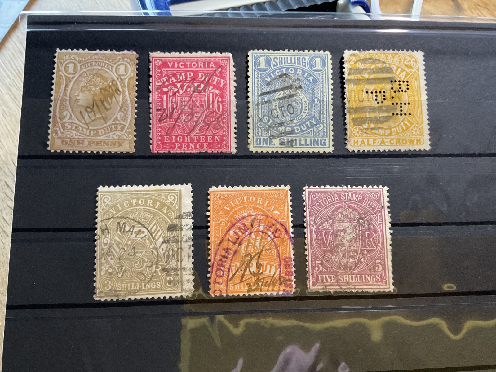 Australia Victoria early revenue mounted mint or used stamps   B3518