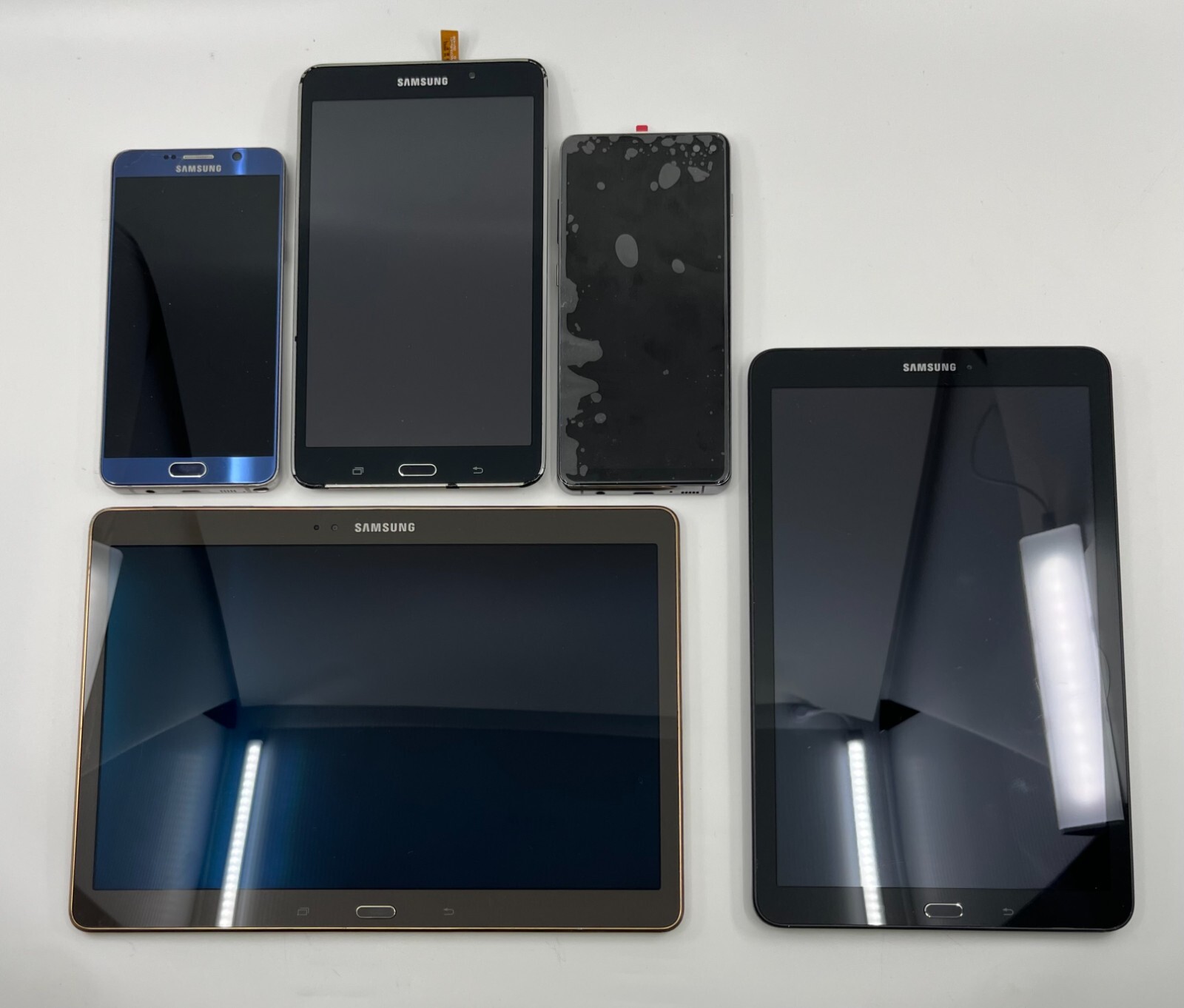 Lot of Samsung Devices (Tablets and Phones) As-Is for Parts or Repairs