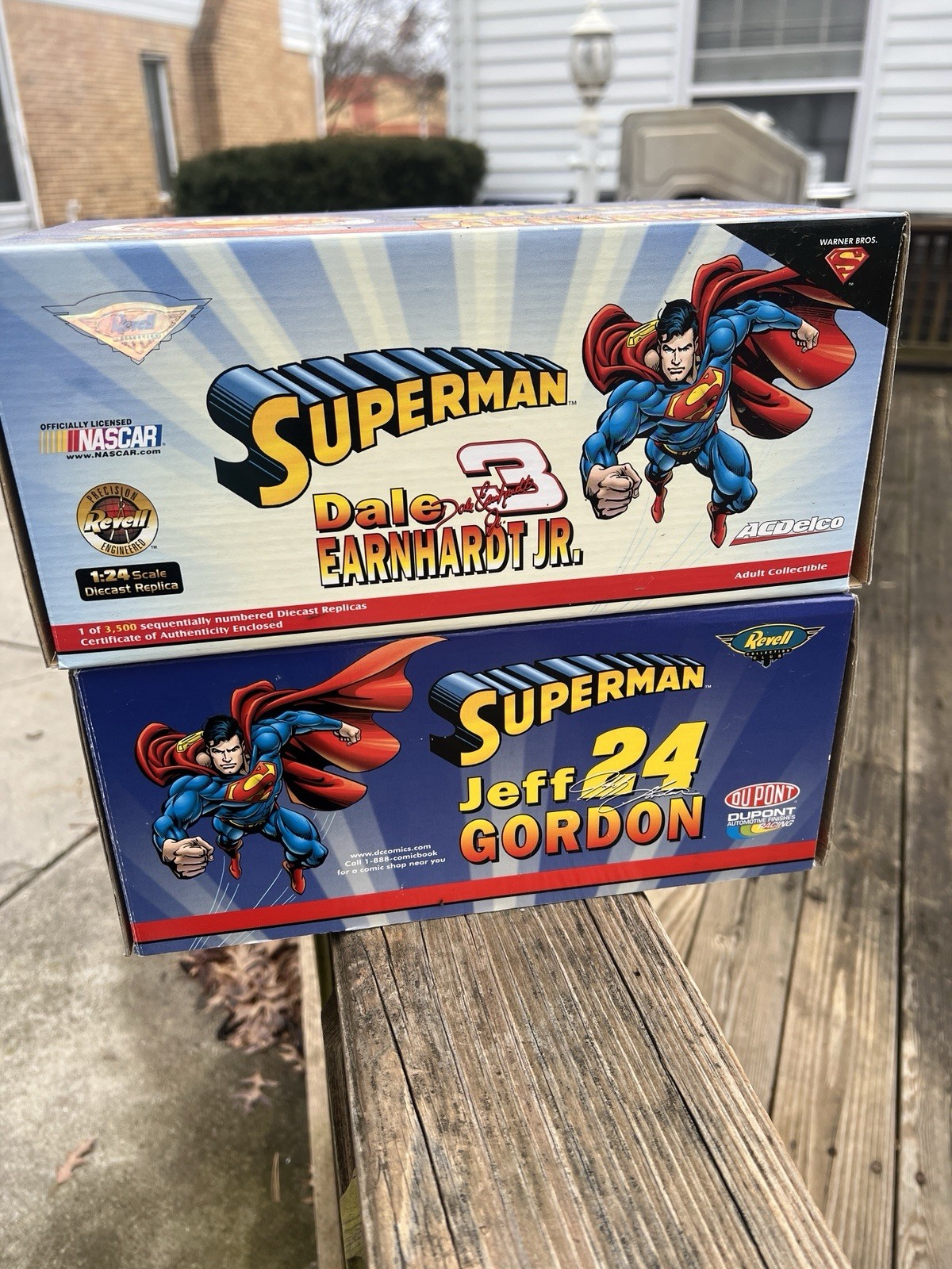 1999 Acdelco Superman Jeff Gordon and Dale Earnhardt Car