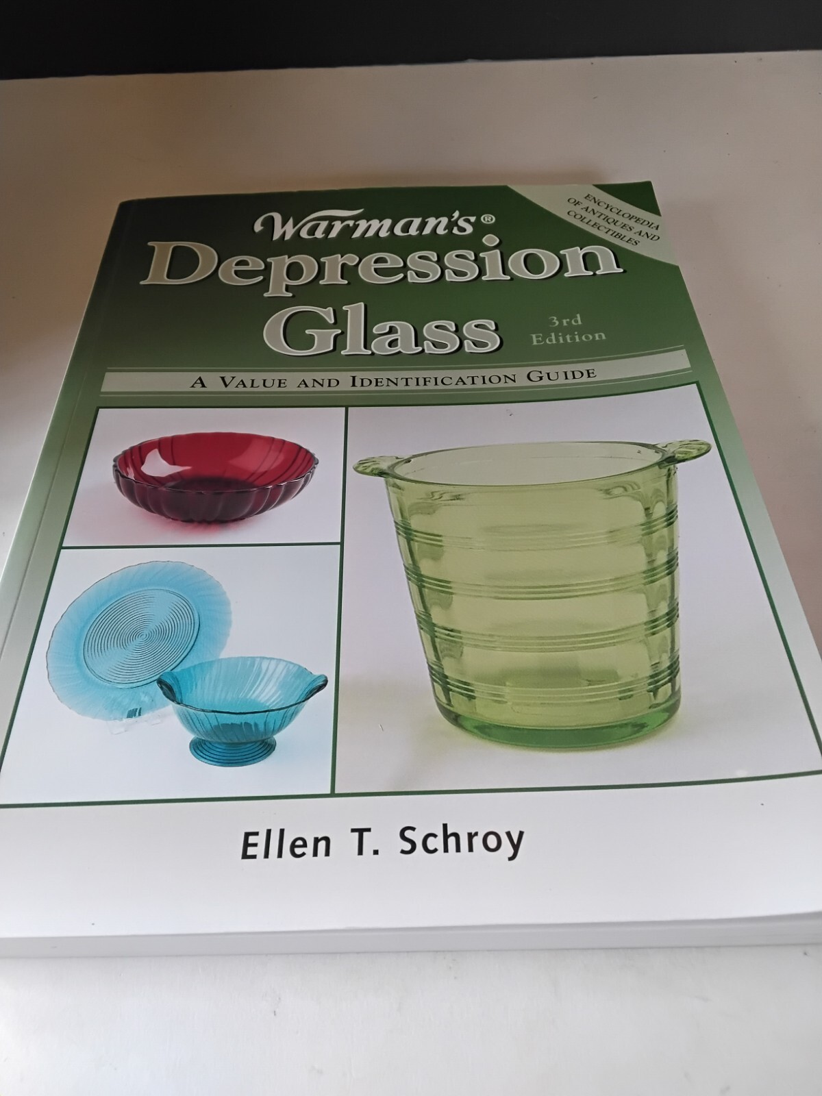 Warmans  Answer Depression Glass 3rd Edition Soft Covered Book.  Old Colony 