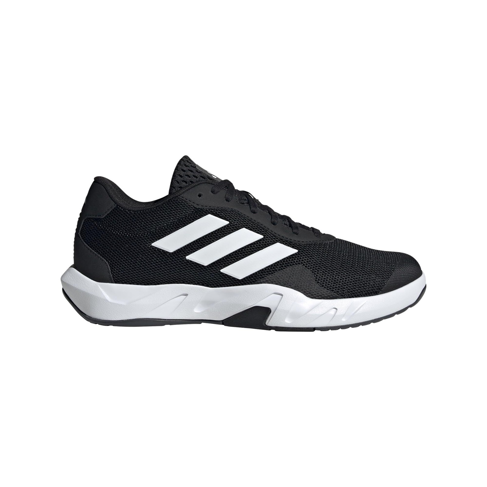 Adidas Mens Amplimove Training Sneaker Black/White/Grey 10.5