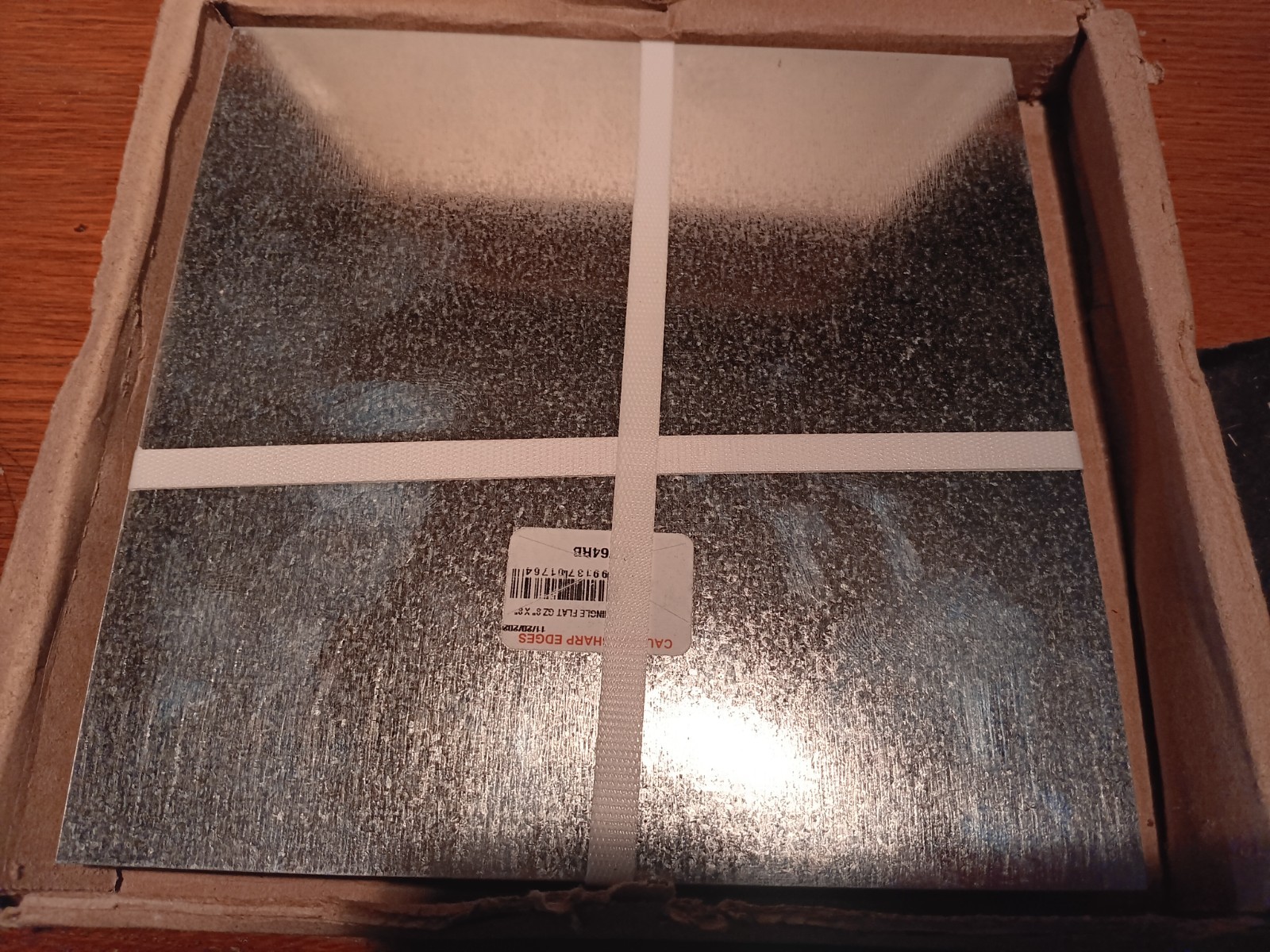 NIB QTY  (100) Aluminum 8 x 8 Step Flashing