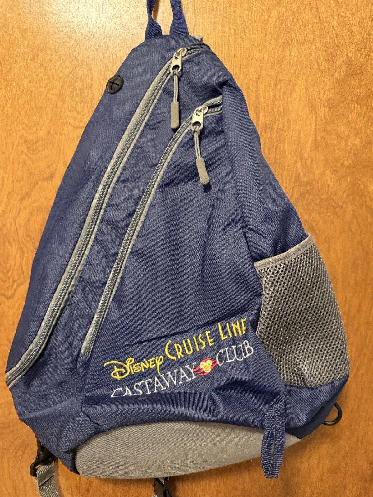 NEW! Disney Cruise Line Castaway Club Blue Shoulder Crossbody Backpack Sling Bag