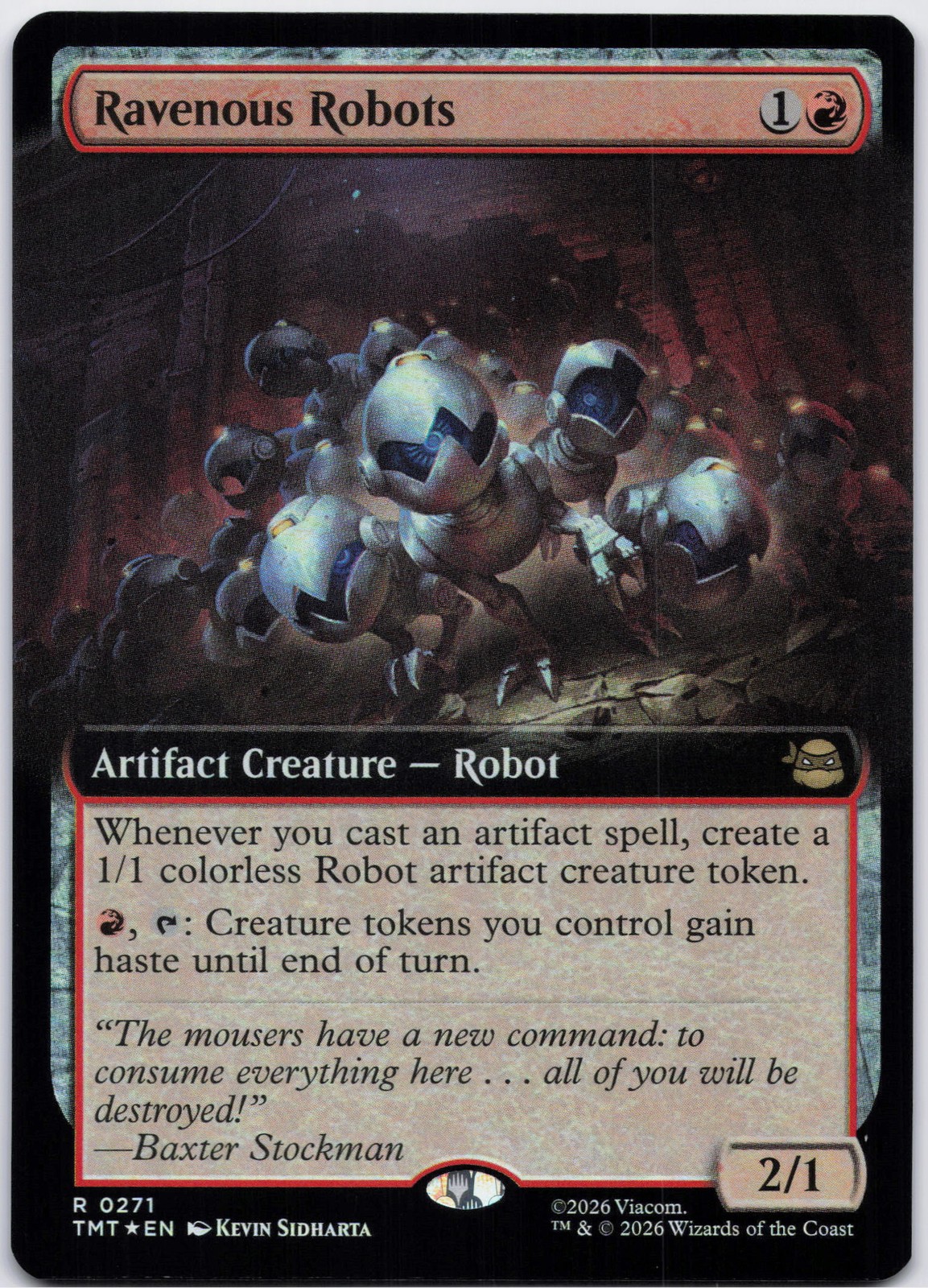 Ravenous Robots (Extended Art) R Teenage Mutant Ninja Turtles 271 NM