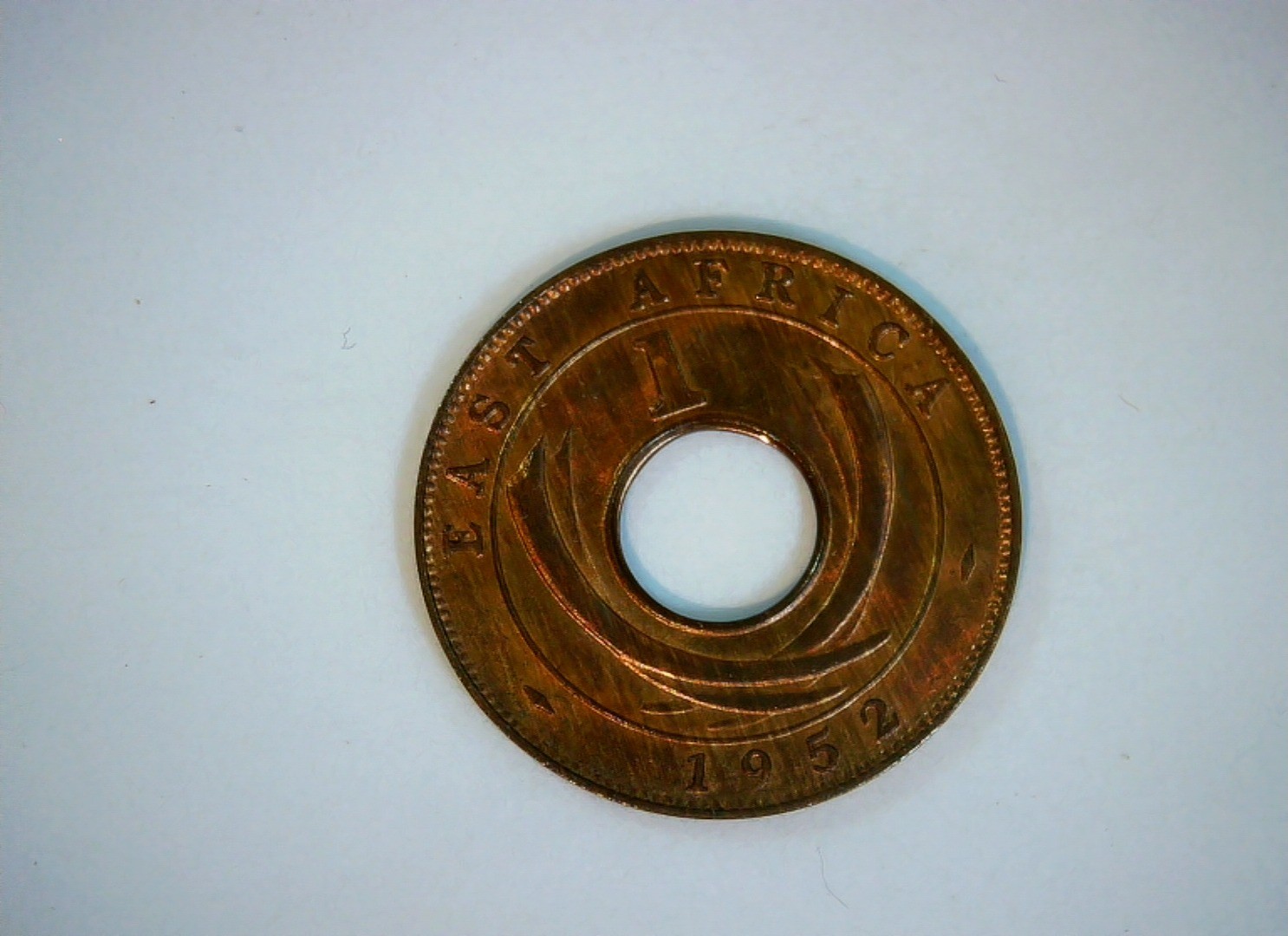 British West Africa 1952 1 Cent British West Africa holed cent (George VI) Coin