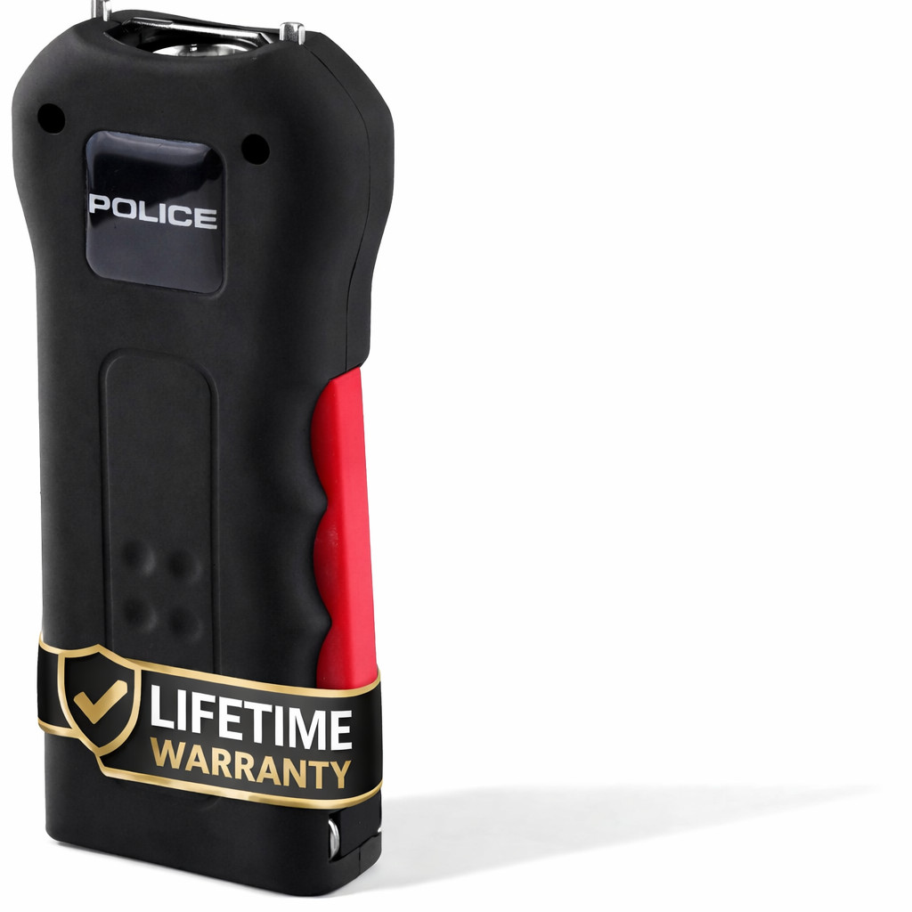 Police Stun Gun 512 Mini Rechargeable LED Flashlight Black