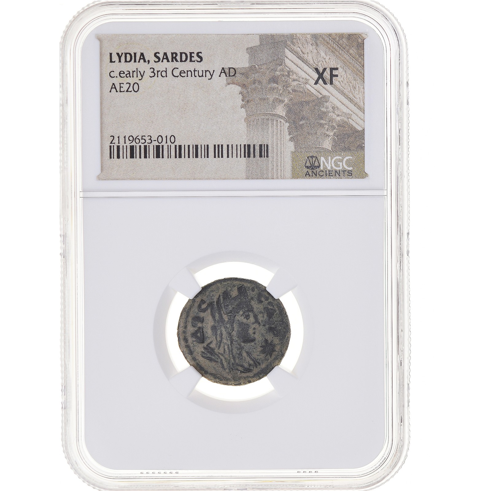 [#1065977] Coin, Lydia, Anonymous, Æ, 3rd century BC, Sardes, graded, NGC, XF, E
