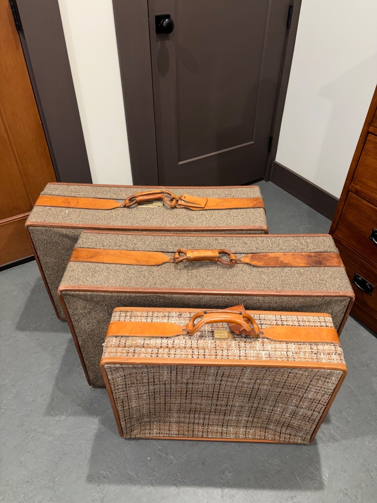 Beautiful vintage Hartmann luggage set