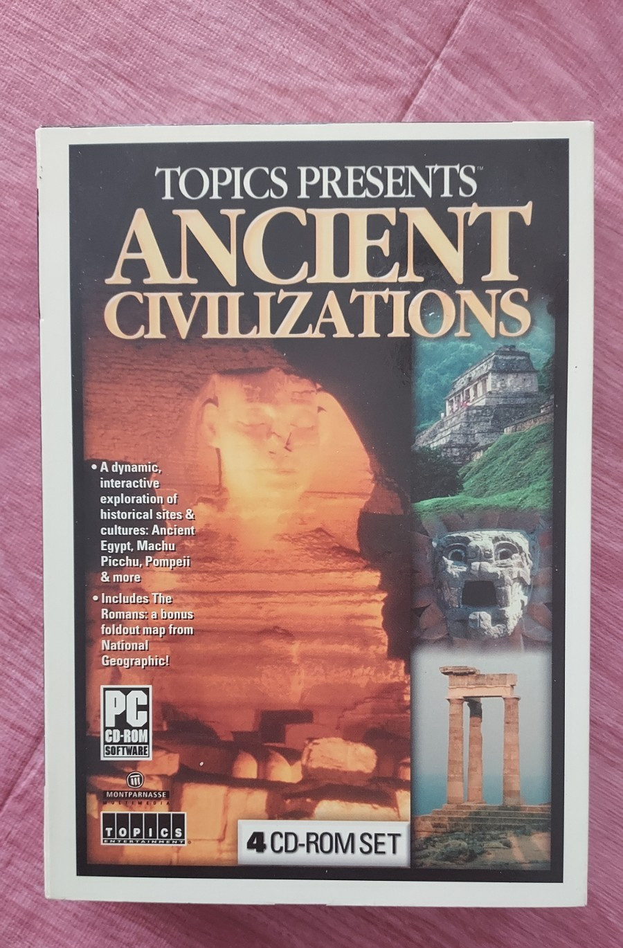 Ancient Civilizations 4 CD ROM Set by Topics for  PC Win 98 and Higher