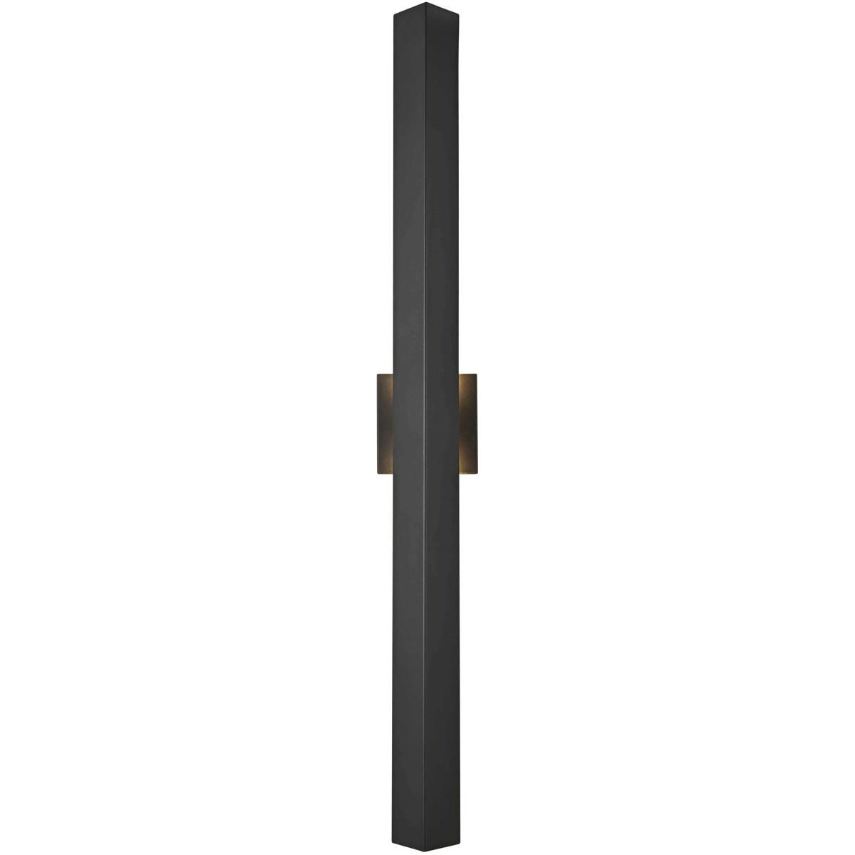 Elegant Lighting OD505W38BK Troy 2 Light 38 inch Black Outdoor Wall Sconce