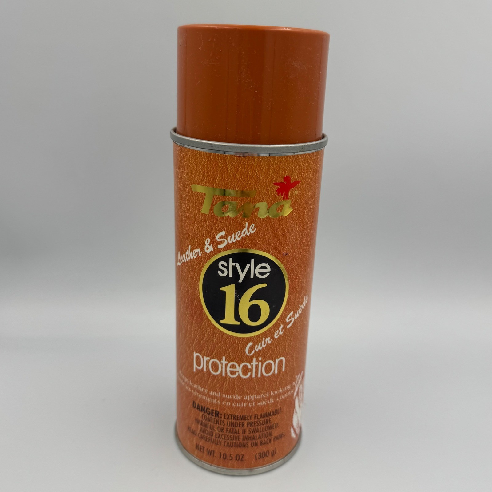 Tana Leather & Suede Protection Spray 10.5oz Orange Style 16 Aerosol