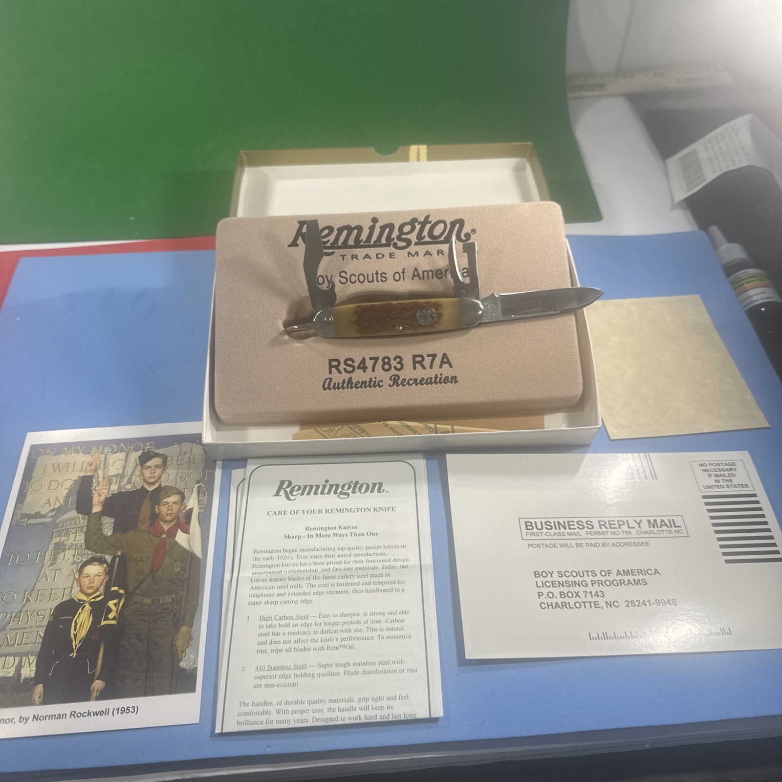 Remington 2012 Boy Scouts Pocket Knife- RS4783 R7A-NEW IN BOX