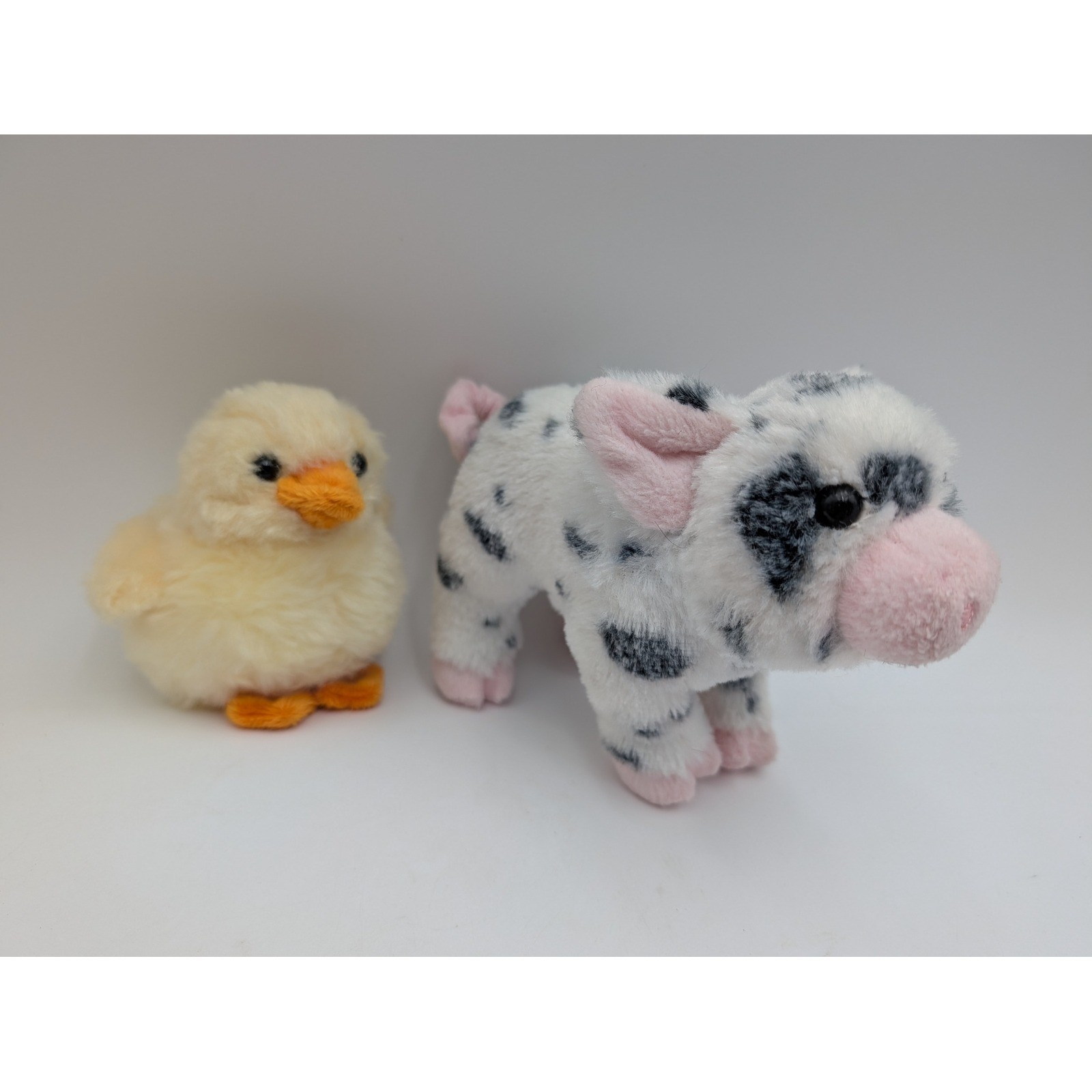 Douglas Baby Chick Duck Spotted Pig Lot Plush Mini 633B 1541 NO Sounds